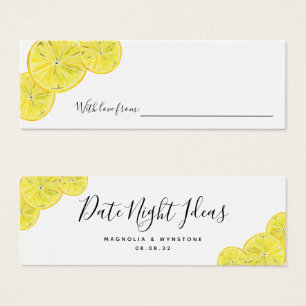 Cartes De Visite Date Night Ideas Lemons Fête des mariées Mariage