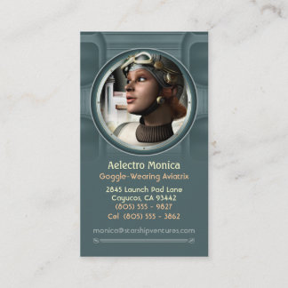 Cartes de visite d'Aviatrix de Goggled