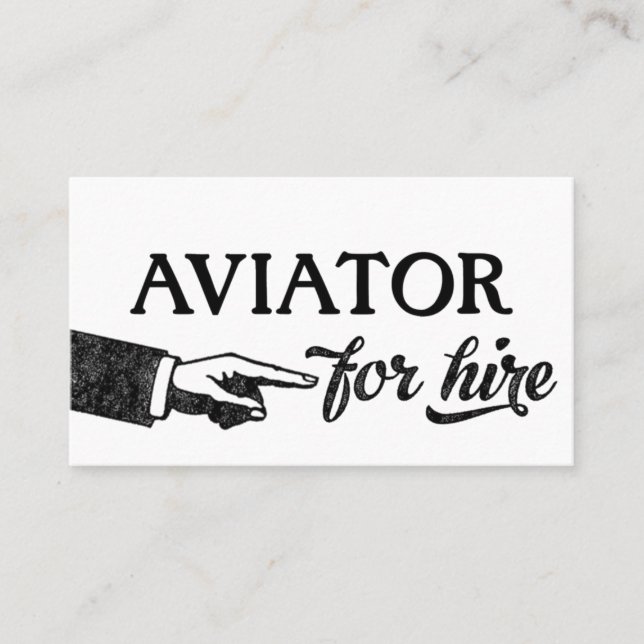 Cartes de visite d'avion - Cool Vintage (Devant)