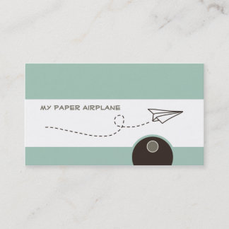 Cartes de visite d'avion papier