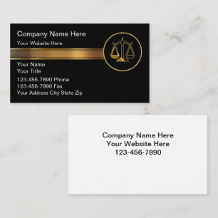 Cartes de visite d'avocat