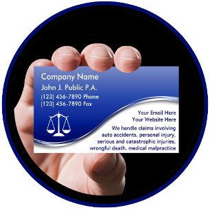 Cartes de visite d'avocat