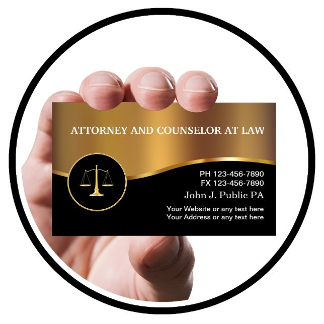 Cartes de visite d'avocat (Créateur téléchargé)