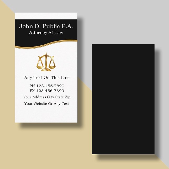 Cartes de visite d'avocat (Créateur téléchargé)
