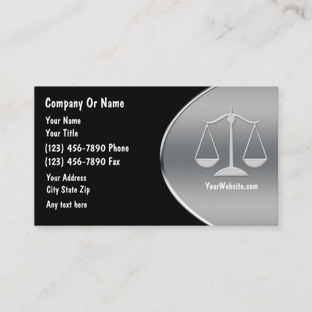 Cartes de visite d'avocat (Devant)
