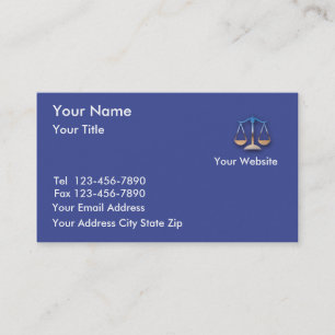 Cartes de visite d'avocat