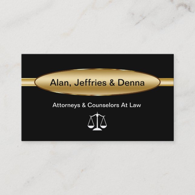 Cartes de visite d'avocat (Devant)