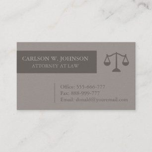 Cartes de visite d'avocat de justice et d'échelle