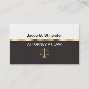 Cartes de visite d'avocat de style cuir