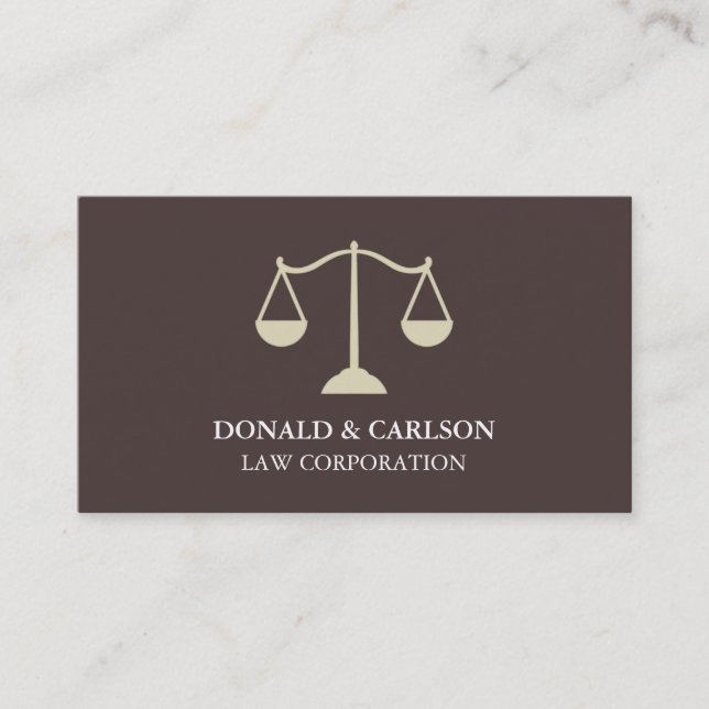 Cartes de visite d'avocat Échelles modernes de la  (Devant)