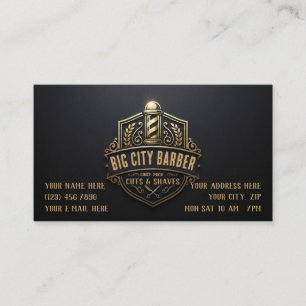 Cartes de visite de barbier