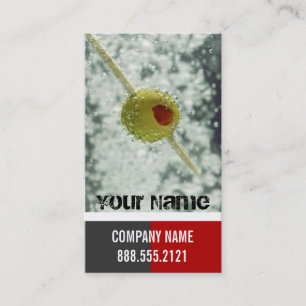 Cartes de visite de barman