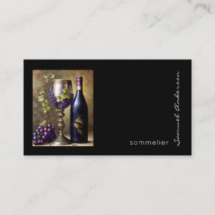 Cartes de visite de barman sommelier