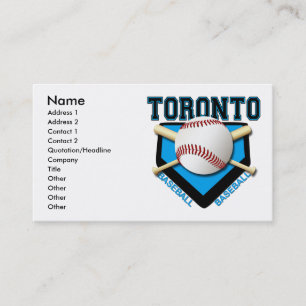 CARTES DE VISITE DE BASE-BALL DE TORONTO