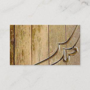 Cartes de visite de base de style de ranch de