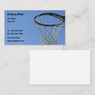 Cartes de visite de basket-ball