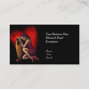 Cartes de visite de battement de coeur de Salsa