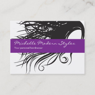 Cartes de visite de beauté de cheveux