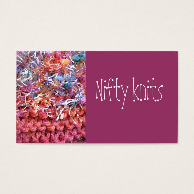 Cartes De Visite De beaux tricots (Devant)