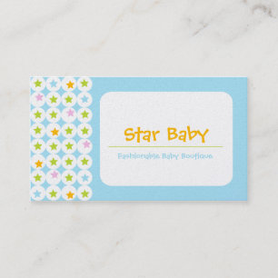 Cartes de visite de bébé d'étoile