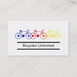 Cartes de visite de bicyclette