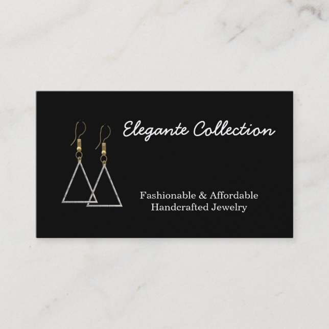 cartes de visite de bijouterie artisanale (Devant)