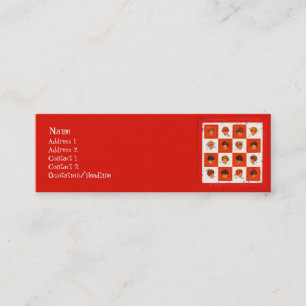 Cartes de visite de bingo-test de couleur de