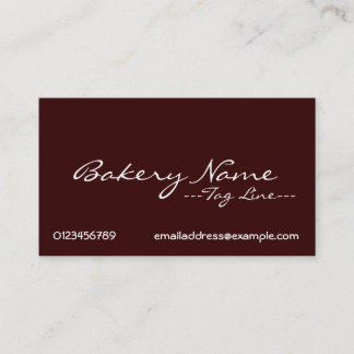 Cartes de visite de boulangerie