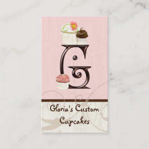 Cartes de visite de boulangerie de dessert de