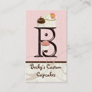 Cartes de visite de boulangerie de dessert de