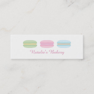 Cartes de visite de boulangerie de Macarons Sucrés