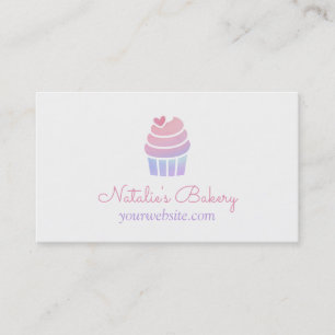 Cartes de visite de boulangerie de petit gâteau d