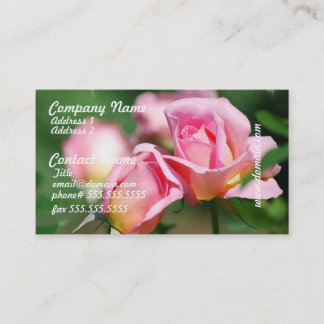 Cartes de visite de bourgeon de rose de rose