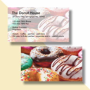 Cartes de visite de Boutique de Donut