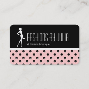 Cartes de visite de boutique de mode tendance