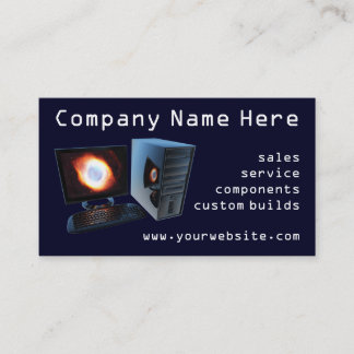 Cartes de visite de boutique informatique #2