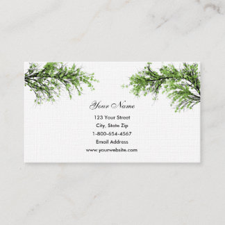 Cartes de visite de branches d'arbre