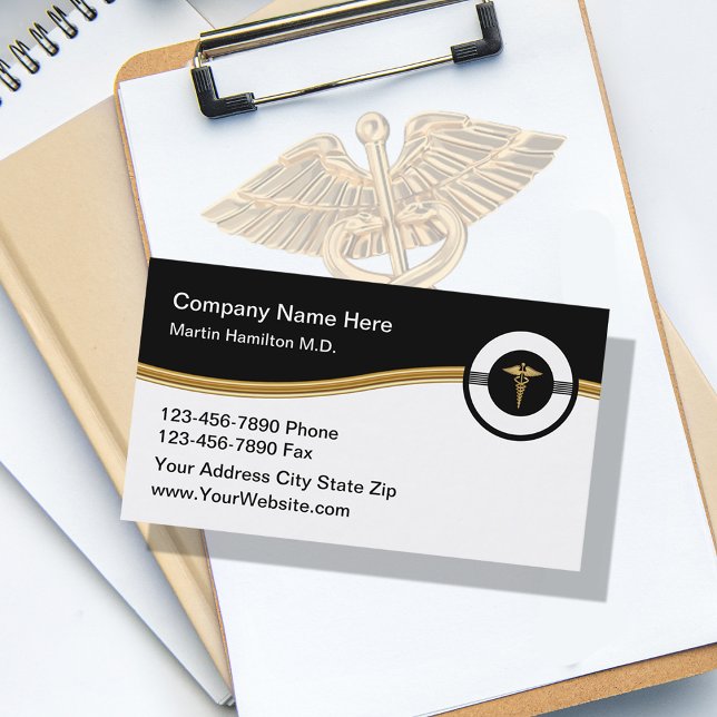 Cartes de visite de bureau Médicale classique (Créateur téléchargé)