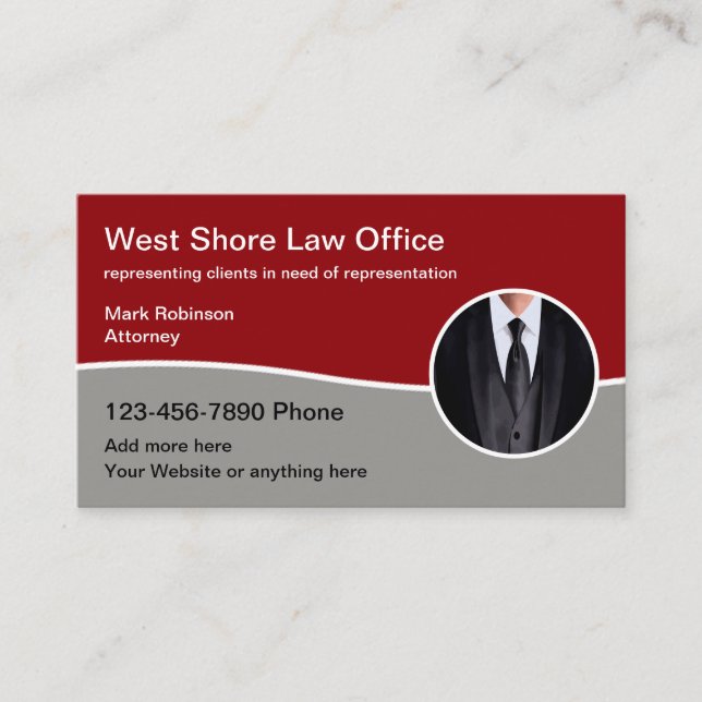 Cartes de visite de cabinet d'avocat (Devant)