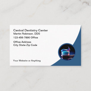 Cartes de visite de cabinet de dentiste moderne co