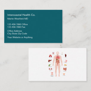 Cartes de visite de cabinet médical