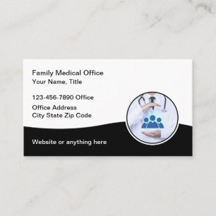 Cartes de visite de cabinet médical de médecin de