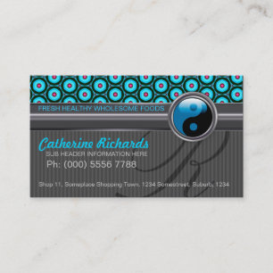 Cartes de visite de café de style design Funky Aqu