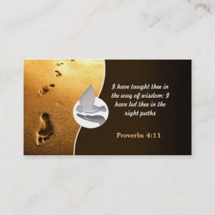 Cartes de visite de camp d'église avec le logo