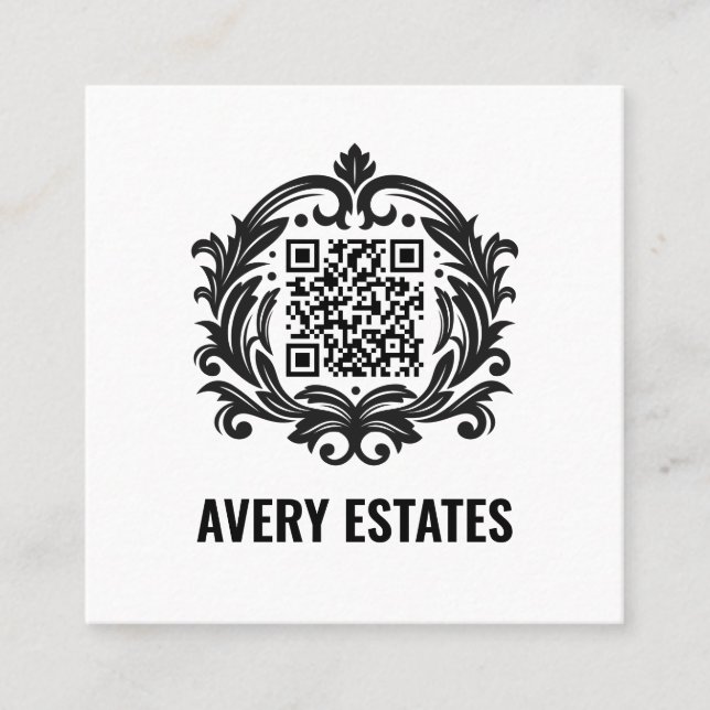 Cartes de visite de Carré d'entreprise personnalis (Devant)