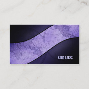 Cartes de visite de carte de Vieux Monde