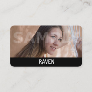 Cartes de visite de casque - Carte de prise de vue