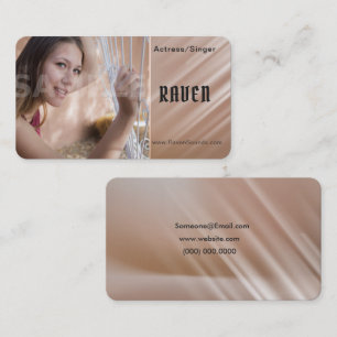 Cartes de visite de casque - Carte de prise de vue