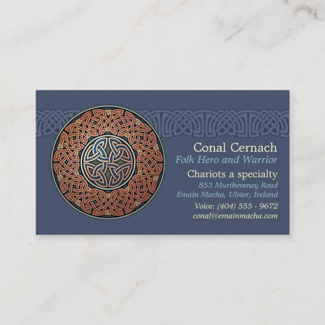 Cartes de visite de cercle de Knotwork, style B (Devant)