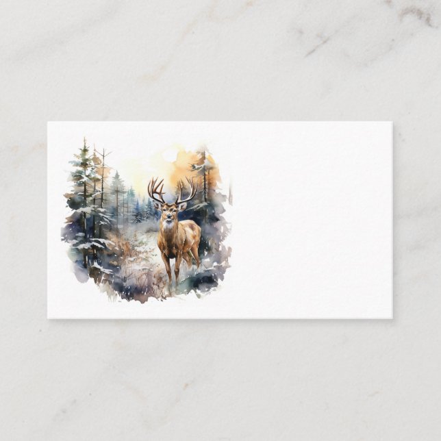 Cartes de visite de cerfs (Devant)